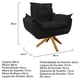 thumbnail image 5 of Sillón Odette base giratoria - Negro WEIK Odette, 5 of 5