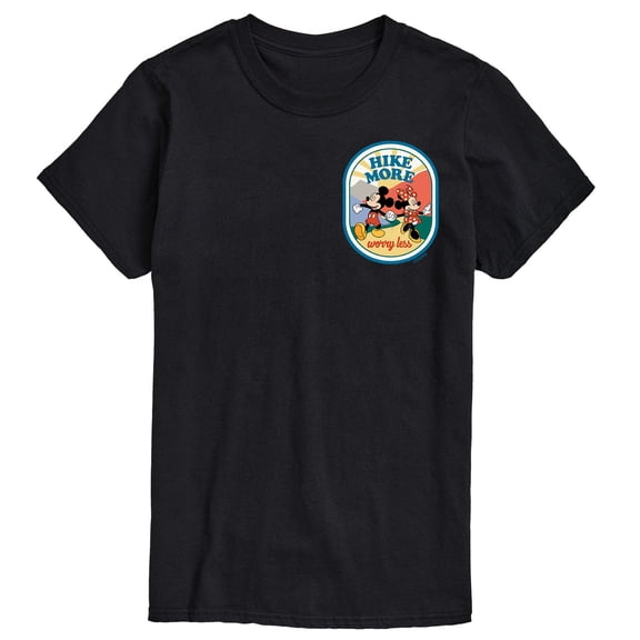 Mickey & Friends - Hike More Worry Less - Men's Short Sleeve Graphic T-Shirt