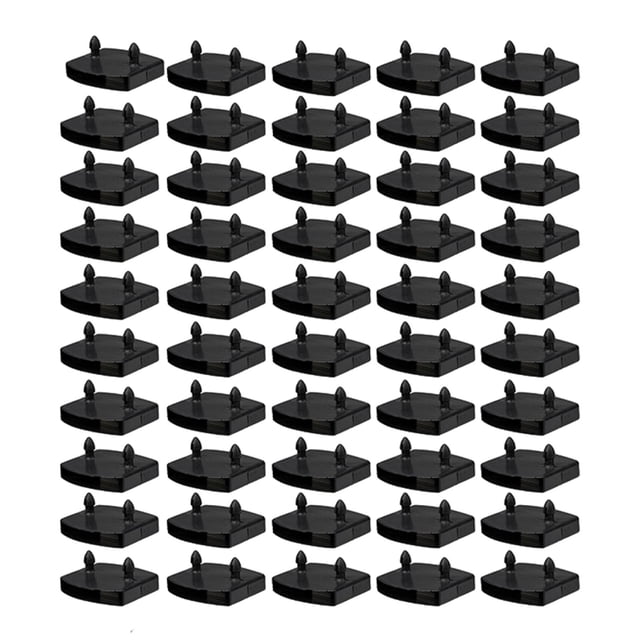 50 piezas de fundas para listones de cama, funda para soporte de listones, conector para muebles de dormitorio, repuesto para asegurar el soporte de Tapa central
