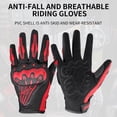 thumbnail image 4 of BSDDP RH-A0123 Full Finger Motorcycle Gloves with PVC Shell Knuckle Protection, Anti-Slip Palm Grip, Adjustable Wrist Fastener Tape & Shock-Absorbing Palm Cushion - Breathable Mesh Construction,, 4 of 6