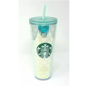 Starbucks Iridescent Rainbow Mermaid Scales Tumbler Cold Cup 24oz