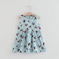 thumbnail image 2 of Robes d'Été Style Coréen pour Fille Enfants Mode Décontractée Mignonne Fraîche Impression Respirante Sans Manches Robe Débardeur Charmante, 2 of 5