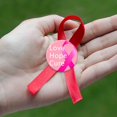 thumbnail image 3 of Cancer Awareness Brooch Ribbon Badge Women's Health Support Commemorative Jewelry For Prevention Events Solid Metal Pin, 3 of 3