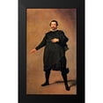 thumbnail image 2 of Velazquez, Diego 10x14 Black Modern Framed Museum Art Print Titled - The Buffoon Pablo De Valladolid, 2 of 5