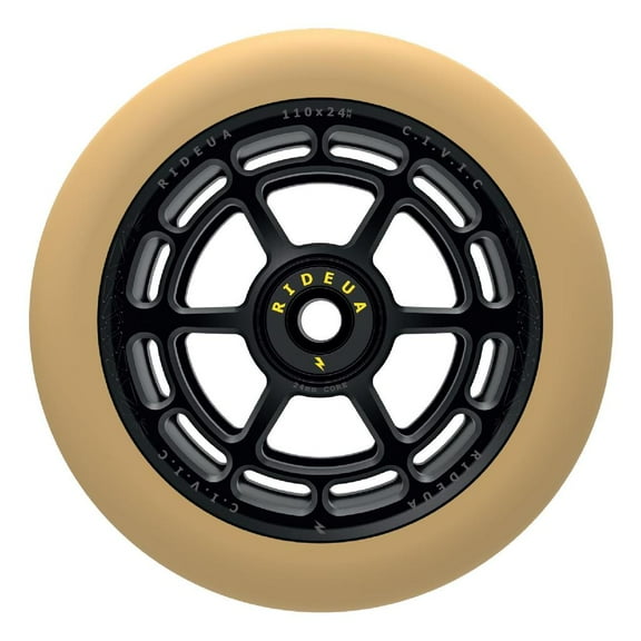 UrbanArtt Civic Wheels - 110mm Black and Gum