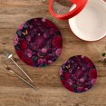 thumbnail image 2 of Wobogo Galaxy Rose Trivets Potholders Set of 2 Cotton Woven Round Hot Plate Mats for Hot Dishes Bowls Teapots, 2 of 7