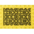 thumbnail image 1 of Ahgly Company Indoor Rectangle Oriental Yellow Traditional Area Rugs, 2' x 3', 1 of 4