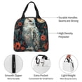thumbnail image 4 of Picia Moon Flower White Owl Printed Lunch box Lunch bag for Men Women Large Capacity Lunchbox Reusable Lunch Bags Insulated Lunch Bag Lunch Box Cooler, 4 of 6