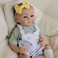 thumbnail image 3 of Cute Reborn Baby Dolls Cloth Body Realistic Baby Doll 20 Inch Lifelike Newborn Real Babies Eyes Open Reborn Toddler Handmade Weighted Poseable Dolls Sets for Kids, 3 of 4