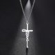 thumbnail image 2 of Collar con colgante de cruz de Jesús de acero inoxidable de Cazador para mujer, gargantilla de fe, esperanza y fuerza, regalos de joyería - Hope-Steel - Código de producto 47753 Hope-Steel, 2 of 5