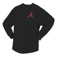 thumbnail image 2 of Women's Fanatics  Black Atlanta Braves Neon Jersey Long Sleeve T-Shirt, 2 of 3