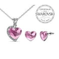 thumbnail image 6 of Destiny Majestic Heart Pendant, Necklace and Earrings set with Genuine Swarovski Crystals, 6 of 9