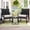 Grey, variant on KROFEM 3-Piece Patio Bistro Set, All-Weather, Outdoor Wicker Furniture with Tempered Glass Table and Waterproof Cushions for Porch, Balcony, Black