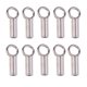 thumbnail image 2 of 10 tapones de cuentas de tubo de plata de ley 925 para hacer joyas., 2 of 9