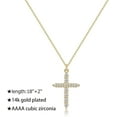thumbnail image 6 of Cross Necklace for Women-Dainty Simple 14k Gold Plated Cross Pendant Cute Diamond Necklaces for Women Gold Jewelry, 6 of 7