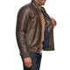 thumbnail image 2 of Chaqueta Tommy Hilfiger Smooth Lamb Touch de piel sintética marrón, 2 of 3
