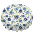 thumbnail image 2 of Pioneer Flower Floral Print Pattern Round Tablecloth 60 X 60 Inch, Wrinkle Resistant Wipeable Table Cloth for Kitchen Dining Picnic Patio Party, 2 of 6
