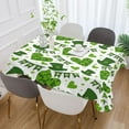 thumbnail image 5 of St Patrick Shamrock Tablecloth Rectangle Colorful Table Cloth Large Square Table Cover for Dining Kitchen Party 60"x108" Decor Gift, 5 of 7