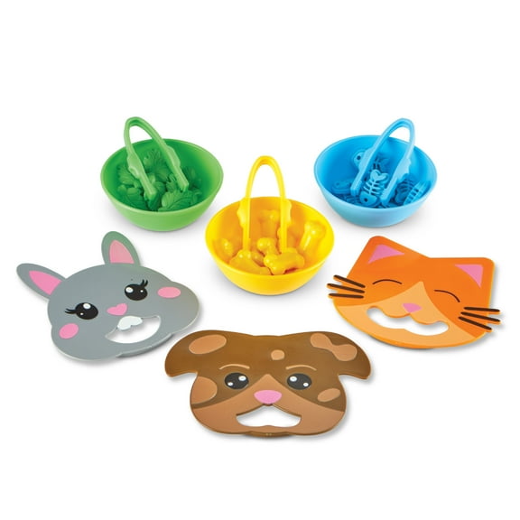 Learning Resources Fine Motor Feeding Friends, Learning Toys, Shape Sorters for Toddlers, Ages 4 
