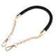 thumbnail image 4 of 2xMetal PU Cuero Trenzado Bolsa Correa Asa Bolsa Cadena Reemplazo 60cm Negro Sunnimix Reemplazo de la correa del bolso, 4 of 8