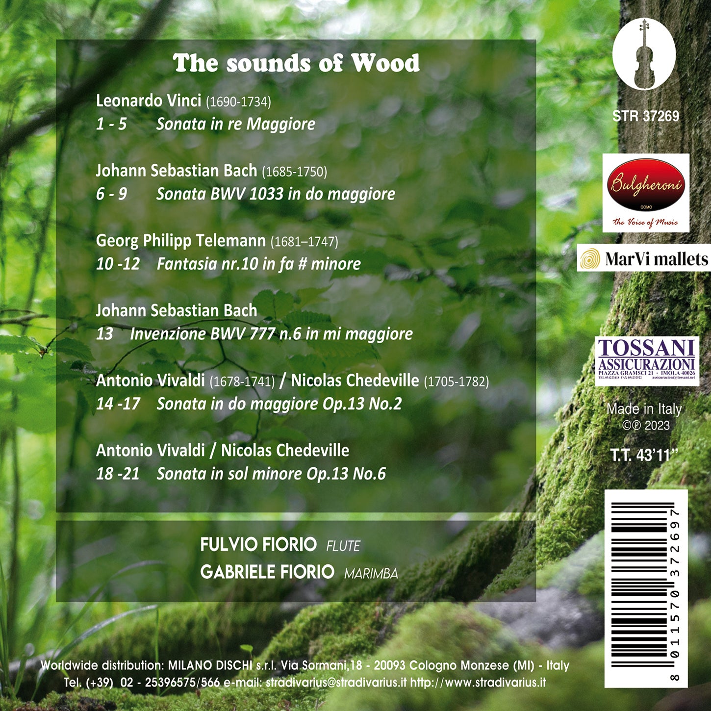 Bach,J.S. / Chedeville / Fiorio - Sounds of Wood - Music & Performance - CD