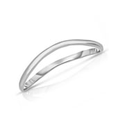 10k Fine Gold Thin Comfort Fit Curved Wave Thumb Ring (1.5mm)