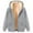 Gray, variant on Coorders George Mens Fleece Full Zip Hoodie, Men's Sherpa Heavyweight Warm Jacket with Pockets ,Big and Tall Black,Size S
