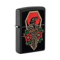 thumbnail image 1 of Zippo 48611 Black Crow Tattoo Design Windproof Pocket Lighter, 1 of 4
