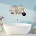 thumbnail image 3 of Stupell Industries Serenity Bath Bathroom Interior 2 Piece Gray Framed Giclee Art Set design by Kim Allen, 14 x 11, 3 of 8