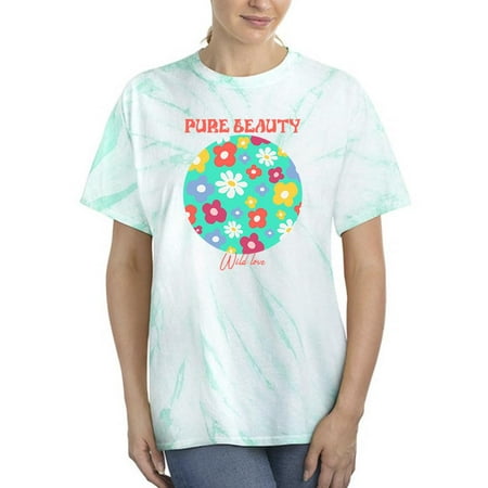 Wild Love Flowers Tie Dye Cyclone Women -Image by Shutterstock Female XX-Large