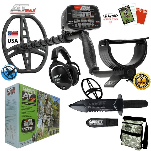 Garrett AT MAX Metal Detector, MS-3 Headphones, Garrett Pro-Pointer AT, Daypack & Digger