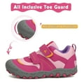 thumbnail image 4 of Mishansha Kids Hiking Shoes Boys Girls Sneakers Tennis Shoes Toddler Slip on Running Sports Gym Red 11.5 little_kid, 4 of 7