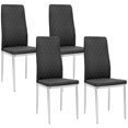 thumbnail image 1 of HOMCOM Set of a Dining Chairs Upholstery Seat with Steel Legs, 1 of 10
