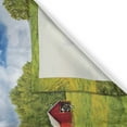 thumbnail image 3 of Ambesonne Country Kitchen Curtains, Warehouse Barn Scenery, 55"x39", Apple Green White, 3 of 3