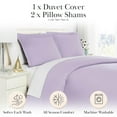 thumbnail image 2 of Neutral Solid Color 3-Piece Duvet Cover Set by Southshore Fine Linens, 2 of 9