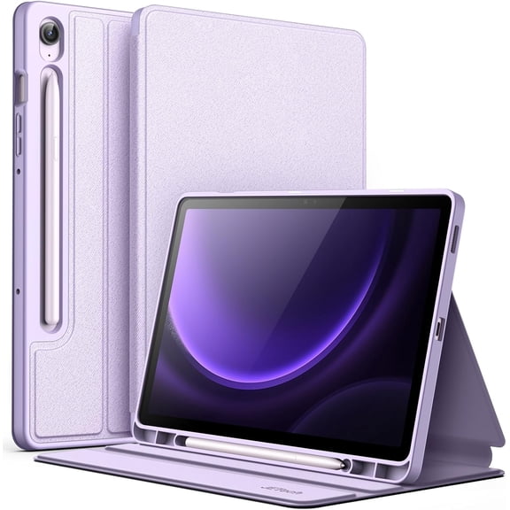 Case for Samsung Galaxy Tab S10 Lite / FE S9 10.9-Inch with S Pen Holder, Slim Folio Stand Protective Tablet Cover, Multi-Angle Viewing (Lavender)
