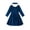 Blue, variant on Valcatch Toddler Girl Velvet Long Sleeve Swing Dress with Hairband Christmas Outfit for 2-7 Years (Spring/Fall/Winter)