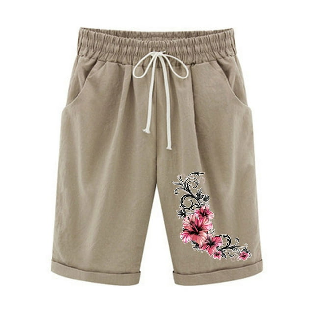 Birdeem Ensemble Haut et Short pour Femmes Shorts à Taille Élastique avec Cordon de Serrage