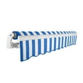 thumbnail image 3 of Awntech 14 Ft Maui Right Motorized Heavy Duty Patio Retractable Awning (168in x 9.25in x 120in), Bright Blue/White Stripe, 3 of 7