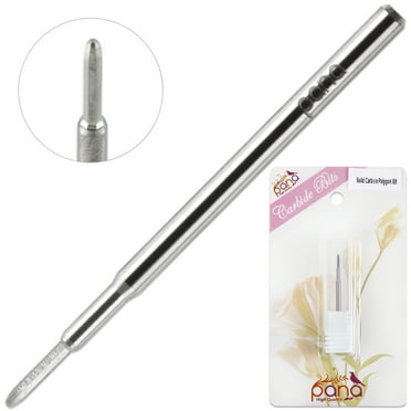 USA PANA Professional 3/32" Shank Size - Silver Solid Polygon Carbide Bit - Drill Bit for Agnail Callus Removal