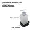 thumbnail image 2 of Despachador De Jabón para Baño Rubinett  Cuadrado Negro Mate Acero Inoxidable, 2 of 3