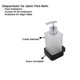 thumbnail image 2 of Despachador De Jabón para Baño Rubinett  Cuadrado Negro Mate Acero Inoxidable, 2 of 3