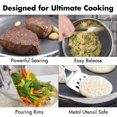 thumbnail image 3 of Saucepan OXO Hybrid 2.5L Nonstick w/ Glass Lid Induction, 3 of 6