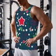 thumbnail image 5 of Daiia Christmas Printed Men's Quick Dry Fit Muscle Tank Top Slim-Fit Tank Workout Tank Top Lightweight Sports Tank Top-3X-Large, 5 of 7