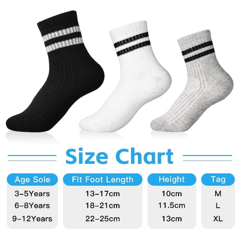 Armscye Kids Cotton Crew Socks 6-Pack Striped photo 2