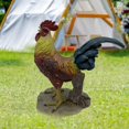 thumbnail image 3 of Estatua de gallo , artesanía, adorno de gallo, estatua de pollo, escultura de Animal, decoración artística para cocina, Patio, hogar, sala de Pie de elevación S Soledad Estatua de gallo, 3 of 7