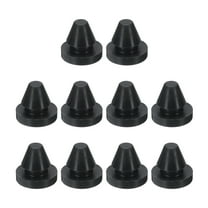 10pcs Hole Plug 3/8 Inch (9mm) Button Plugs Fit for 7mm Hole, Snap in Locking Hole Tube Plug Gel, Black