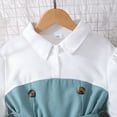 thumbnail image 4 of Kiijoy Little Girls Outfits Stylish Notched Collar Top with Wide Leg Pants, Sizes 6-7, 4 of 8