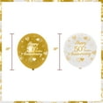 thumbnail image 6 of 50th Anniversary Decorations, Happy 50th Golden Anniversary Party, Gold And White Latex Balloons 20pcs For 50th Wedding Anniversary Party Decorations Supplies, 6 of 6