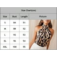 thumbnail image 2 of Débardeur Mode Léopard pour Femmes, Épaules Dénudées, Blouse Décontractée, Col Rond, 2 of 5
